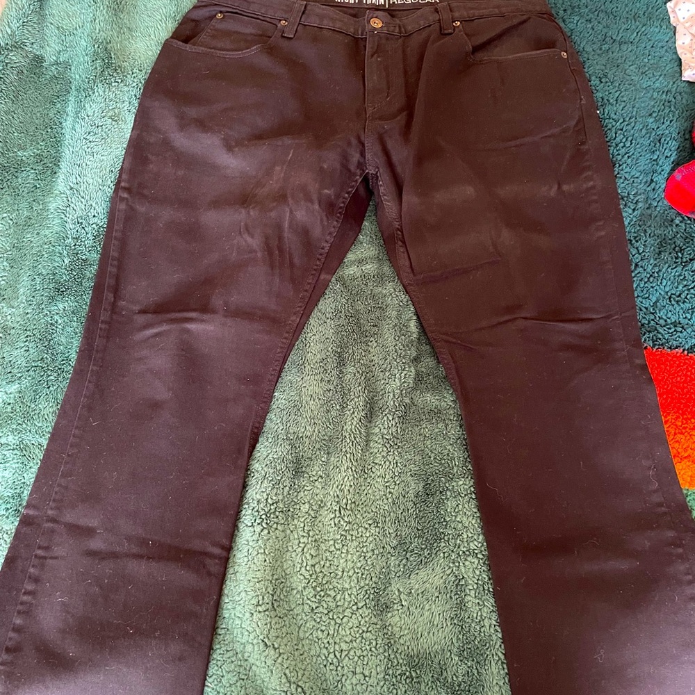 Night train black chinos 38x30